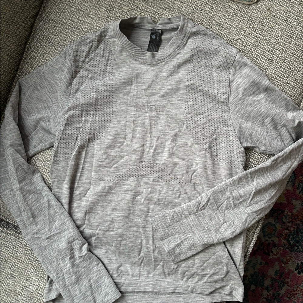 Gray Long Sleeve Women's Top - Picture 6 of 8